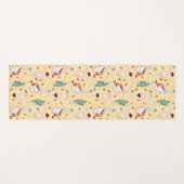 Playful Christmas Cats with Yarn and Holiday Motif ヨガマット (正面(横))