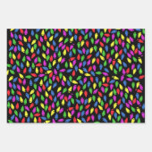 Playful Christmas Lights ラッピングペーパーシート (正面3)