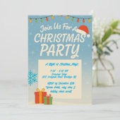 Playful Christmas Party Invitation  招待状 (スタンド正面)