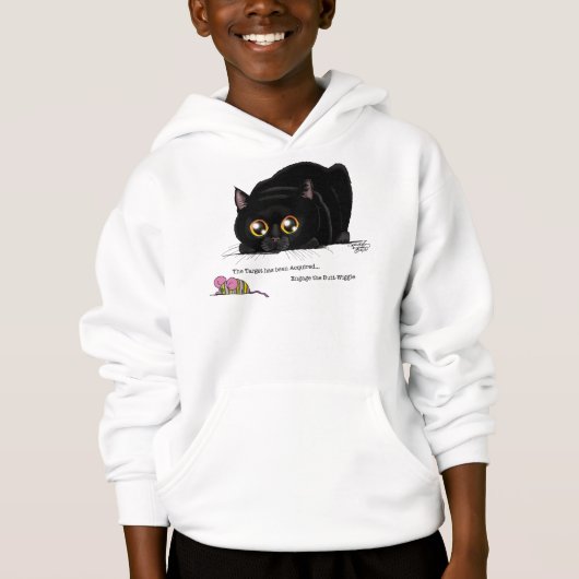 Playful Cream Kitty Butt Wiggle Black Cat (正面)