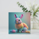 Playful Cute Bunny Easter シーズンカード (スタンド正面)