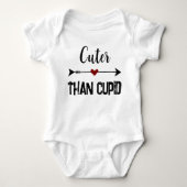 Playful “Cuter Than Cupid” Baby Bodysuit  ベビーボディスーツ (正面)