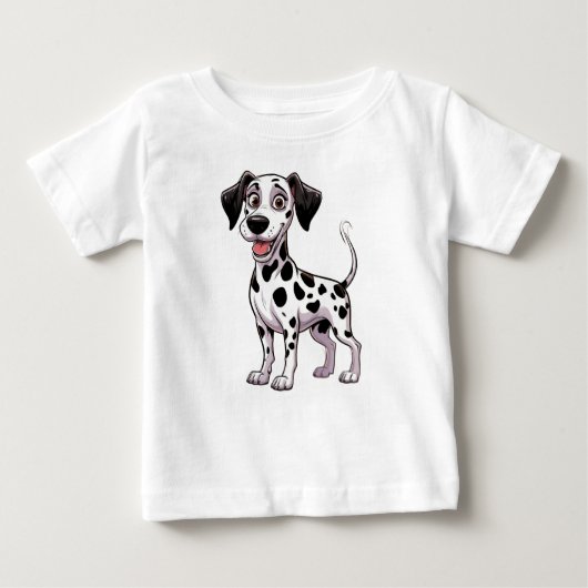 Playful Dalmatian Puppy ベビーTシャツ (正面)