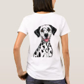 Playful Dalmatian Puppy Tシャツ (裏面)