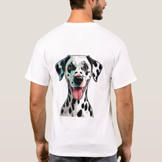 Playful Dalmatian Puppy Tシャツ (裏面)