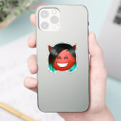: Playful Devil Emoji Sticker シール (スマートフォン)