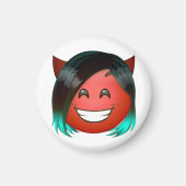 : Playful Devil Emoji Sticker マグネット (正面)