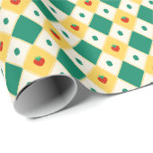 Playful Diamond Strawberry Pattern ラッピングペーパー (ロールコーナー)