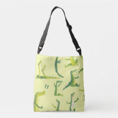 Playful Dinosaurs, Drawn Fun for Dino-Lovers クロスボディバッグ (裏面)