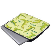 Playful Dinosaurs Electronics Bag ラップトップスリーブ (正面下部)