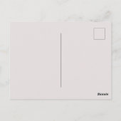 Playful Dog Outline "My Dog Runs My Life" Art ポストカード (裏面)