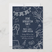 Playful Doodle Joint Graduation Party 招待状 (正面)