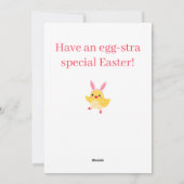 Playful Easter Chick & Colorful Eggs シーズンカード (裏面)