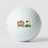 Playful Emojis 🙈⛳️ 'Did Anyone See That?' Funny  ゴルフボール (正面)