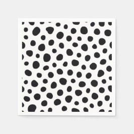 Playful Energy Dalmatian Inspired Dotted Spots スタンダードカクテルナプキン