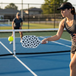 Playful Energy Dalmatian Inspired Dotted Spots ピックルボールラケット