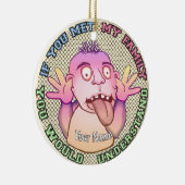 Playful family face セラミックオーナメント (右)