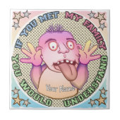 Playful family face タイル (正面)