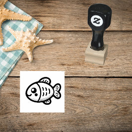 Playful Fish Rubber Stamp ラバースタンプ