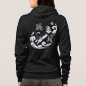 Playful Flying Cat Hoodies for Women Kawaii Soccer パーカ (裏面)