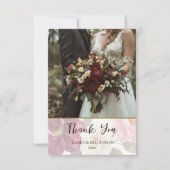 Playful Fox Autumn Floral サンキューカード (正面)