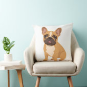  Playful French Bulldog Throw Pillow Kids Room クッション (椅子)