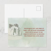 Playful & Funny Love Quote Postcard | Laughing Cou ポストカード (正面/裏面)