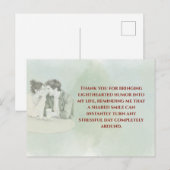 Playful & Funny Love Quote Postcard | Laughing Cou ポストカード (正面/裏面)