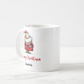 Playful Funny Santa Claus Whimsy Coffee Mug コーヒーマグカップ (正面左)