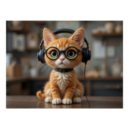 Playful Ginger Cat ポスター