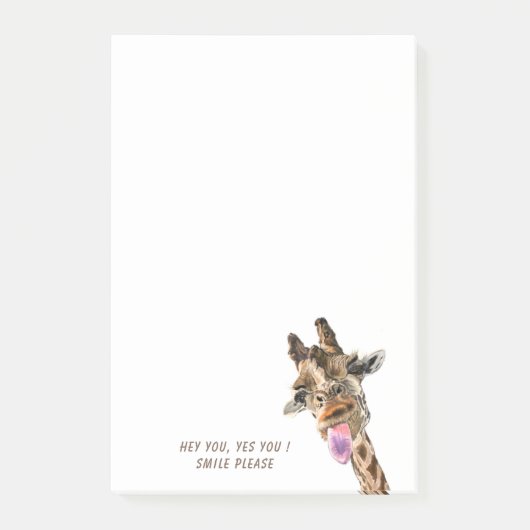 Playful Giraffe Funny Post-it® Notes ポストイット (正面)