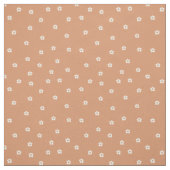 Playful Halloween flower pattern with retro smilin ファブリック (見本)