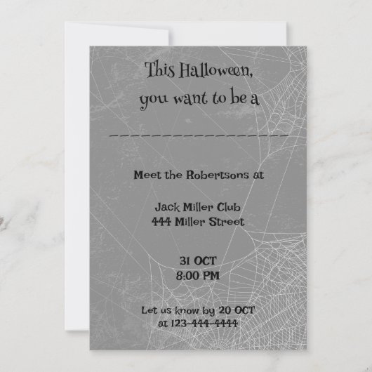 Playful Halloween Fun Customize  招待状 (正面)