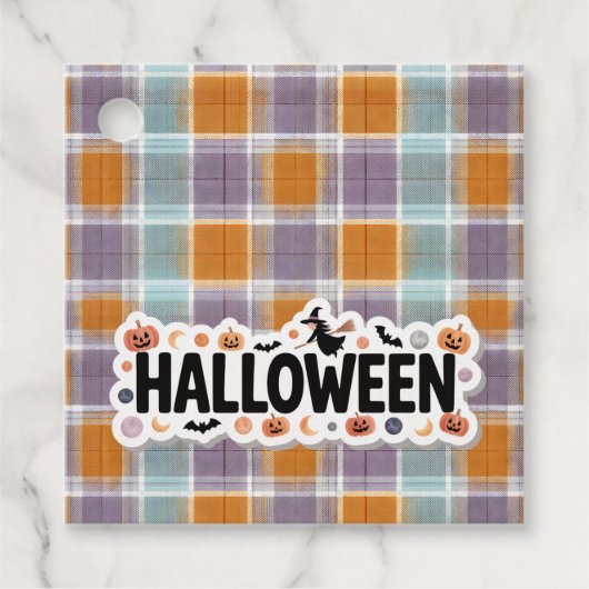 Playful Halloween Plaid フェイバータグ (正面)