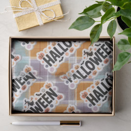 Playful Halloween Plaid 薄葉紙