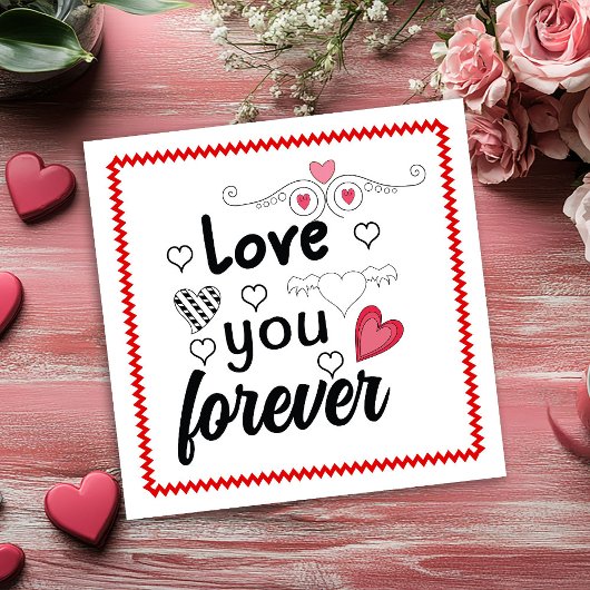 Playful Hand Drawing Valentine Card for Husband シーズンカード