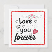 Playful Hand Drawing Valentine Card for Husband シーズンカード (正面)