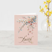 Playful Hanging Bloom Garland Have Faith Card カード (黄色い花)