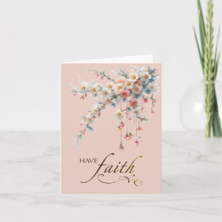 Playful Hanging Bloom Garland Have Faith Card カード