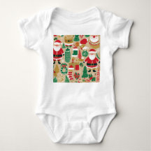 Playful Holiday Treats Baby Outfit – Gingerbread