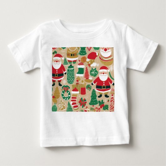 Playful Holiday Treats Toddler Shirt – Gingerbread ベビーTシャツ (正面)