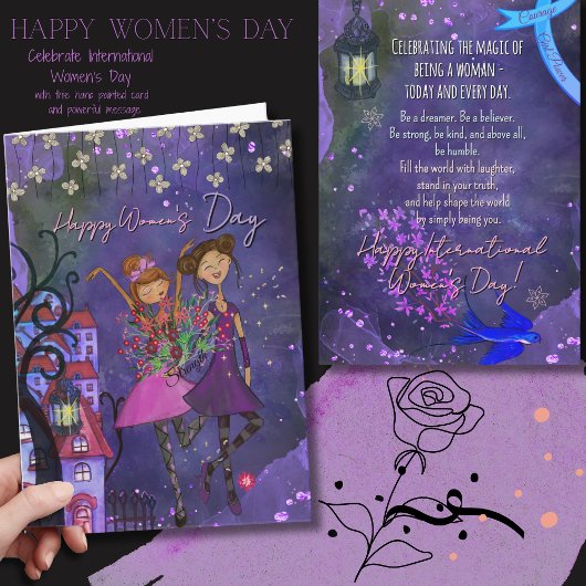 Playful International Women’s Day Celebration Card シーズンカード