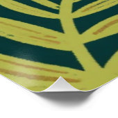 Playful Jungle Monkey Quote Art ポスター (コーナー)