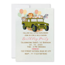 Playful Kids Birthday Party Invitation Card