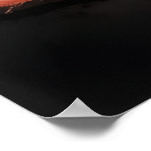 Playful Kitten Cat with Yarn Watercolor Print ポスター (角)