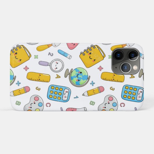 Playful Learning – Cute Education Seamless Pattern Case-Mate iPhoneケース (裏面(横))