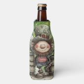 Playful Leprechaun Illustration  ボトルクーラー (ボトル正面)
