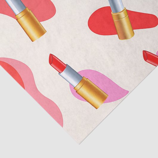 Playful Lipstick Beauty Glam Pattern 薄葉紙 (詳細)