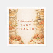 Playful Little Meatball Baby Shower スタンダードカクテルナプキン (正面)