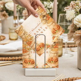 Playful Little Meatball Baby Shower スタンダードカクテルナプキン